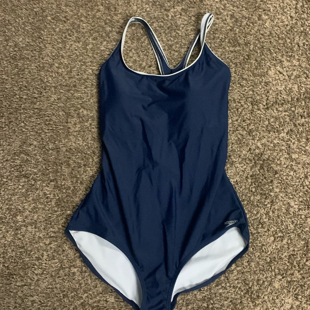 Speedo one piece, bathing suit, size XXL color blue